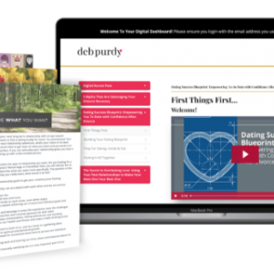 Screenshots of Deb Purdy's dating courses