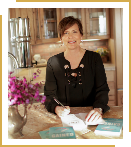 Deb Purdy signing her book